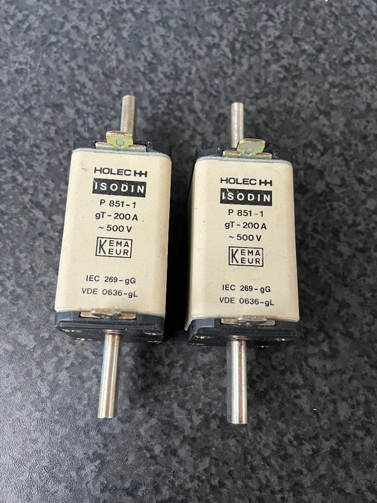 2x mespatroon zekering Holec P851-1 . 500V , 200 Amp., Ophalen of Verzenden, Nieuw