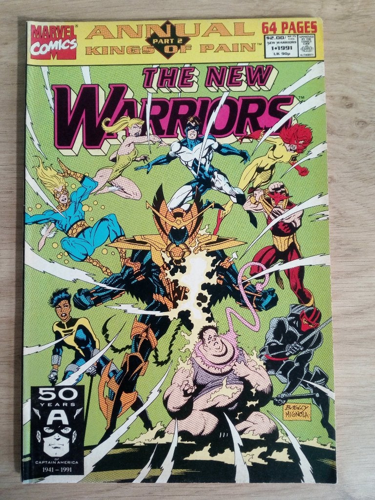 Marvel comics: the New Warriors annuals, Amerika, Ophalen of Verzenden, Zo goed als nieuw, Meerdere comics