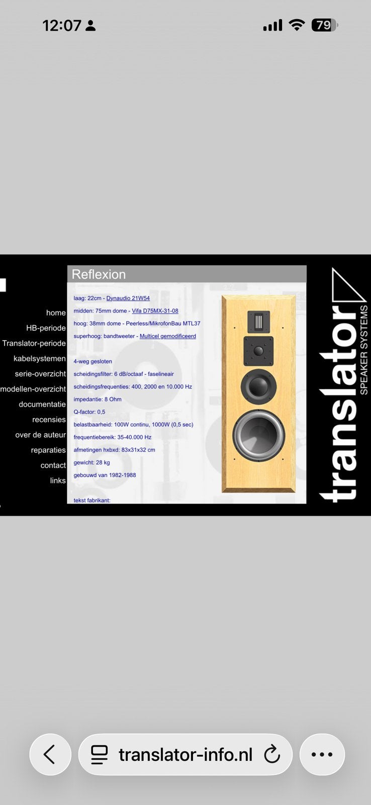 Translator reflexion, Ophalen, Gebruikt, 150 watt of meer
