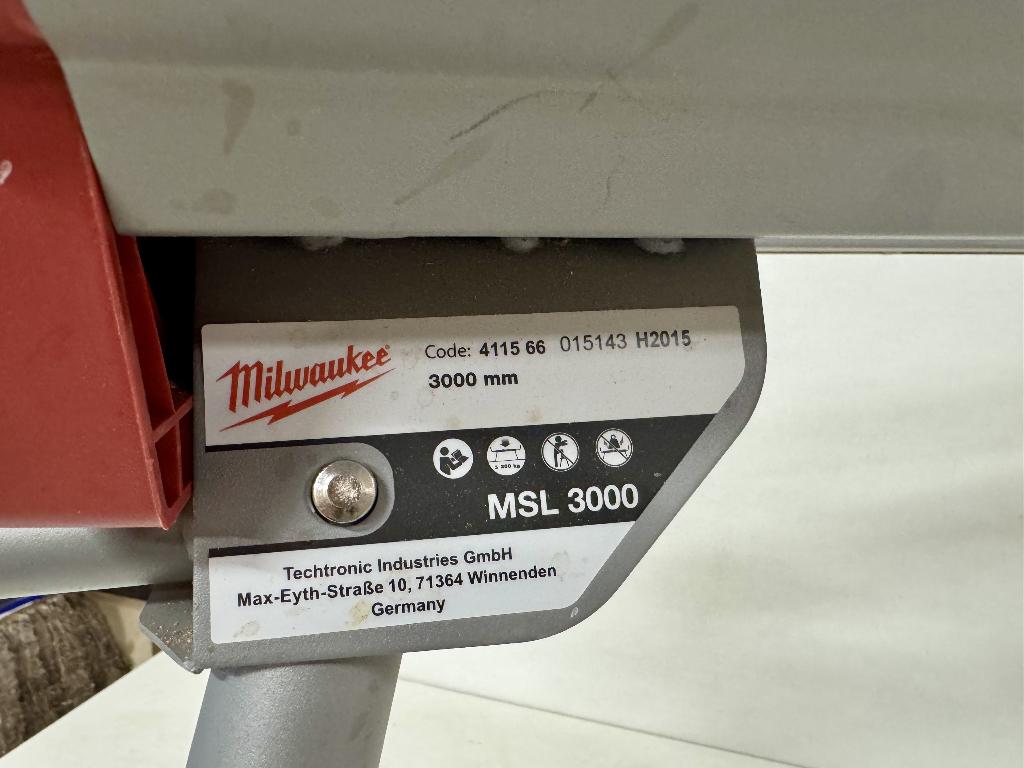 Milwaukee MSL 3000 Zaagbok, Ophalen, Zo goed als nieuw, 170 cm of meer, Inklapbaar
