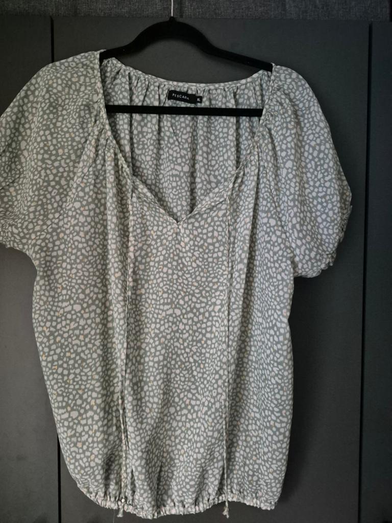 Blouse van Pescara groen met goud glimmertje maat XL, Kleding | Dames, Maat 46/48 (XL) of groter, Pescara, Ophalen of Verzenden