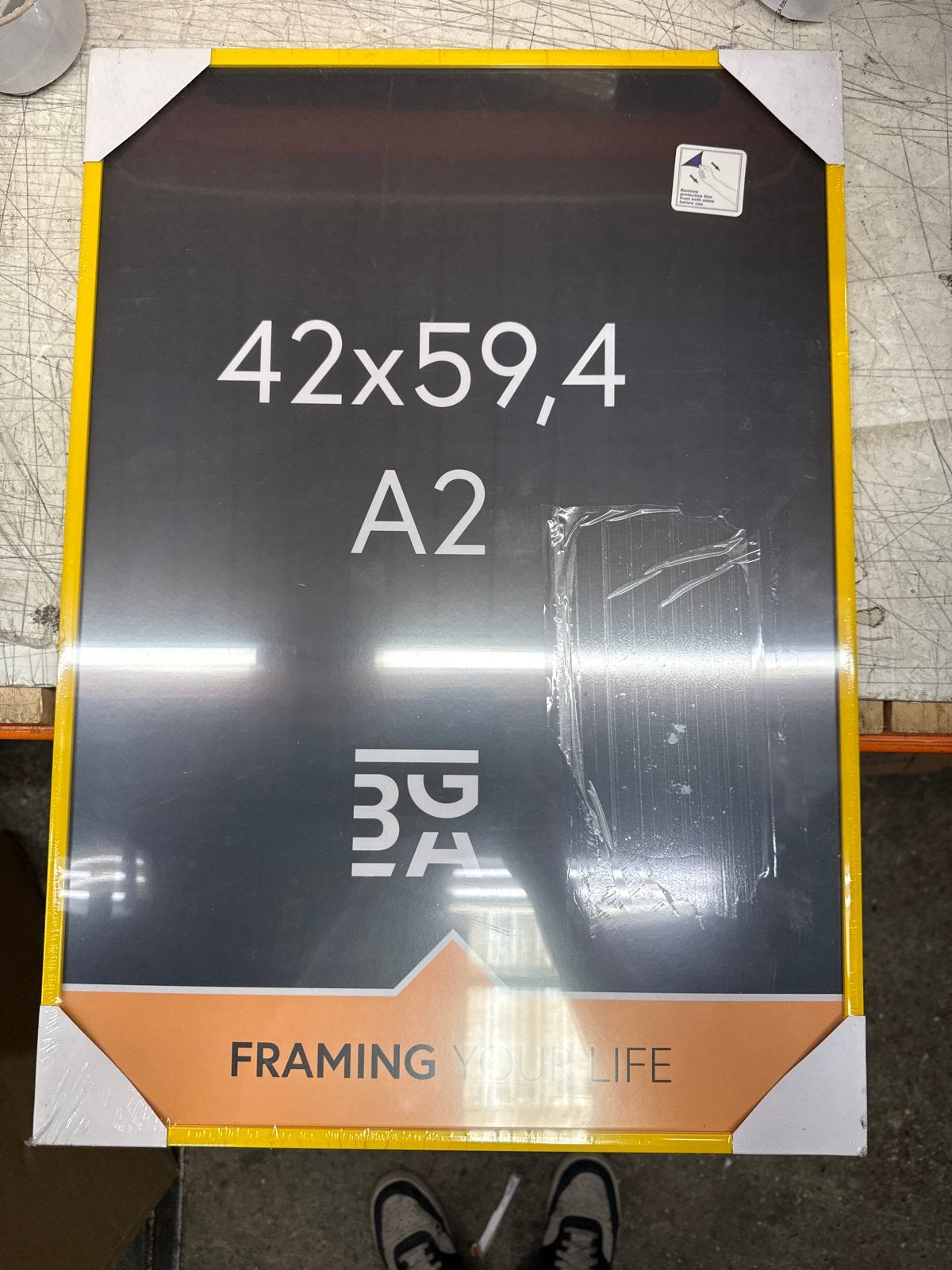 Fotolijst A2 formaat 42x59,4 cm - Framing Your Life, 42 cm, Overige materialen, Geel, Nieuw