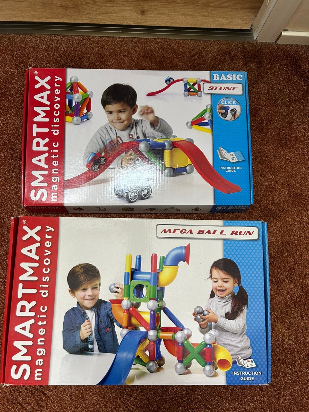 2 sets: smartmax basic stunt en smartmax megaball run, Kinderen en Baby's, Speelgoed | Bouwstenen, Ophalen, Zo goed als nieuw