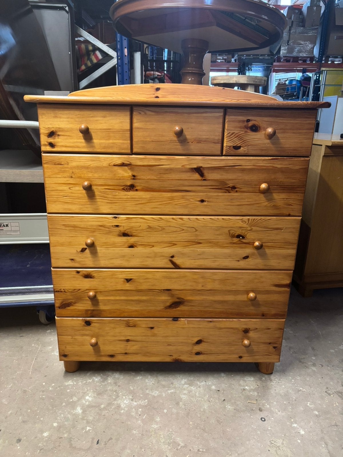 Grenen ladekast - 50x100x110H, 1025xe, Zo goed als nieuw, 3 of 4 laden, Minder dan 100 cm