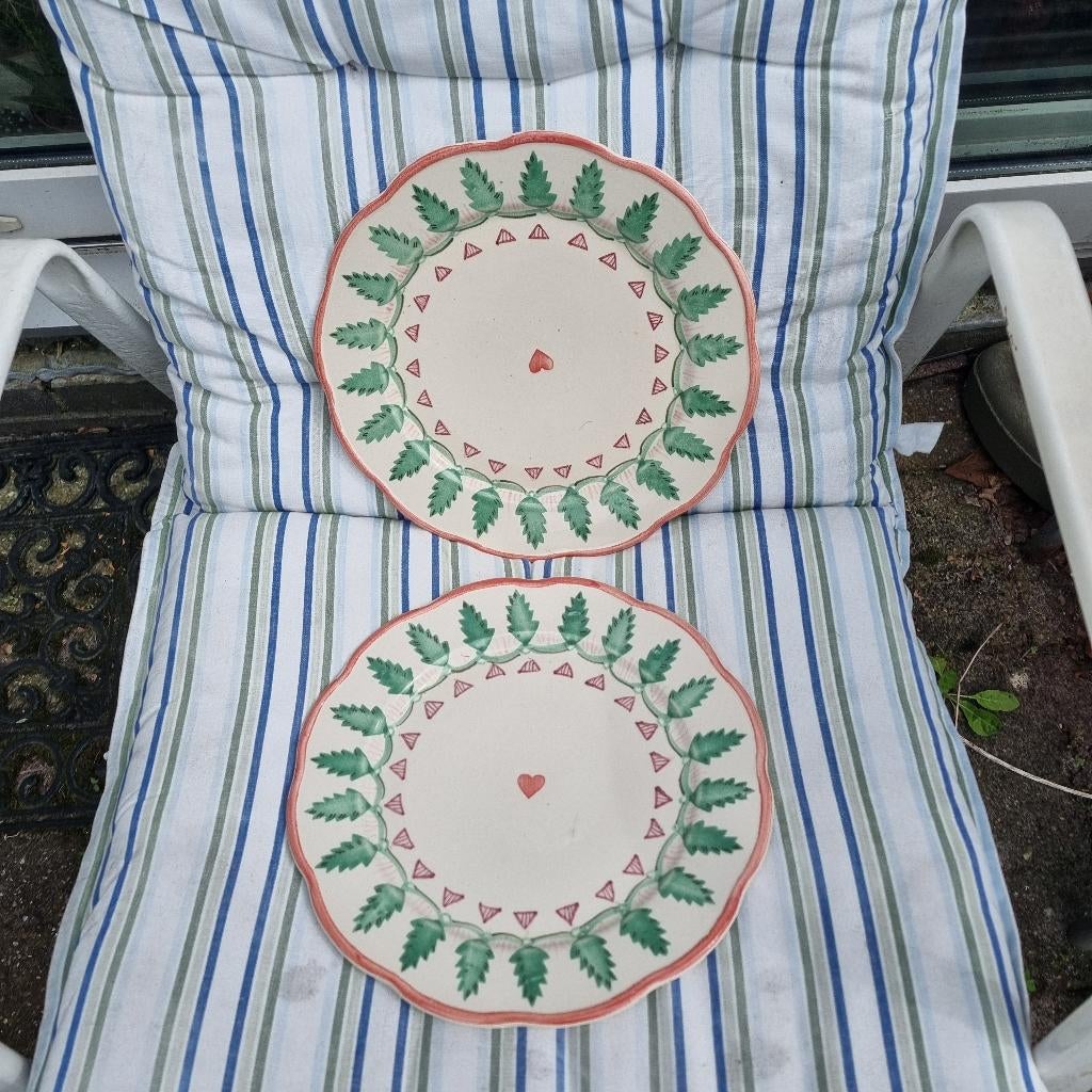 2 Sissy Boy diner borden, Huis en Inrichting, Keuken | Servies, Ophalen of Verzenden, Aardewerk, Overige stijlen, Bord(en)
