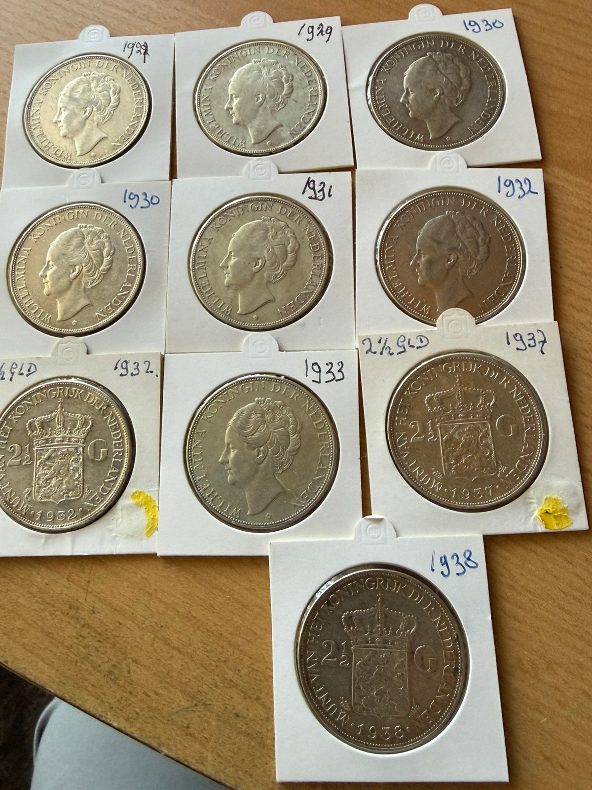 Rijksdaalders Wilhelmina, Postzegels en Munten, Ophalen of Verzenden, Koningin Wilhelmina, 2½ gulden