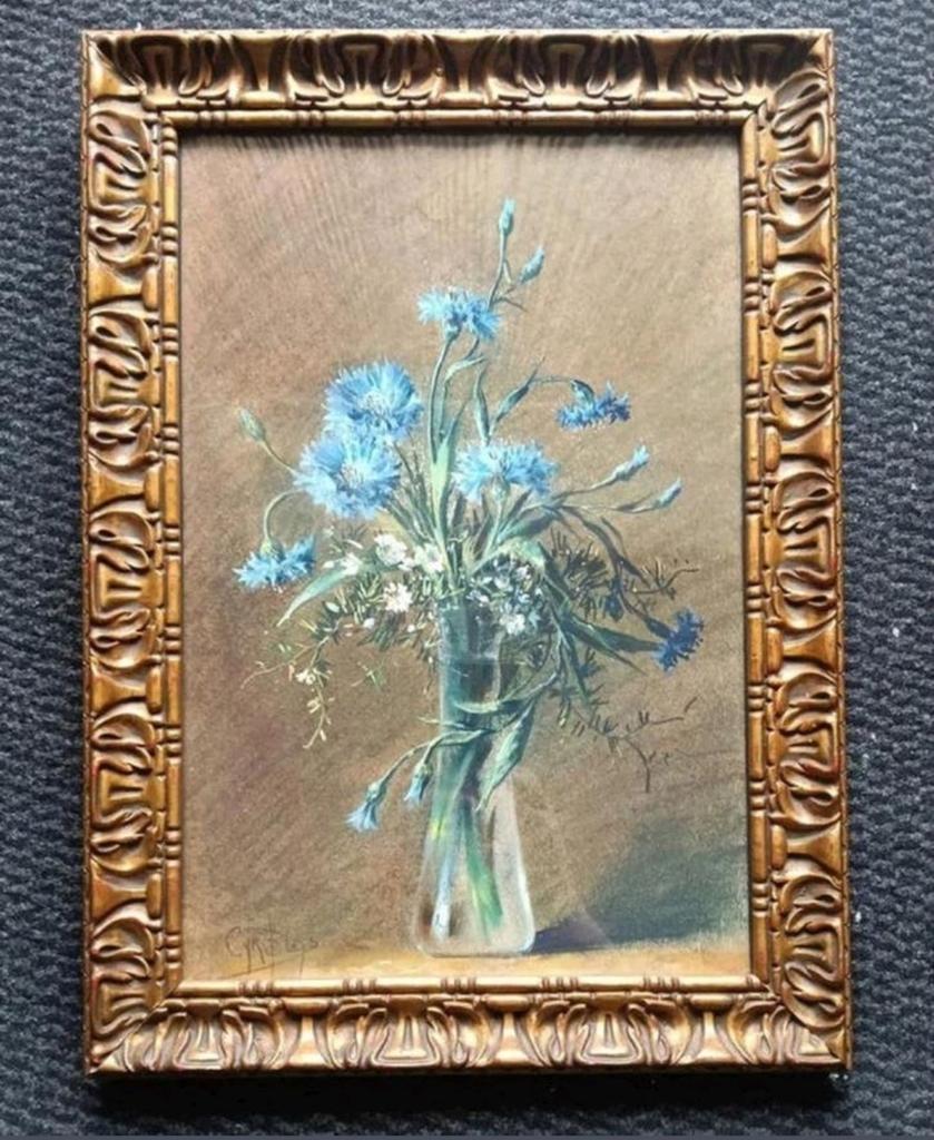 Cyriacus Bleijs (1895-1976) - Stilleven met korenbloemen, Ophalen of Verzenden