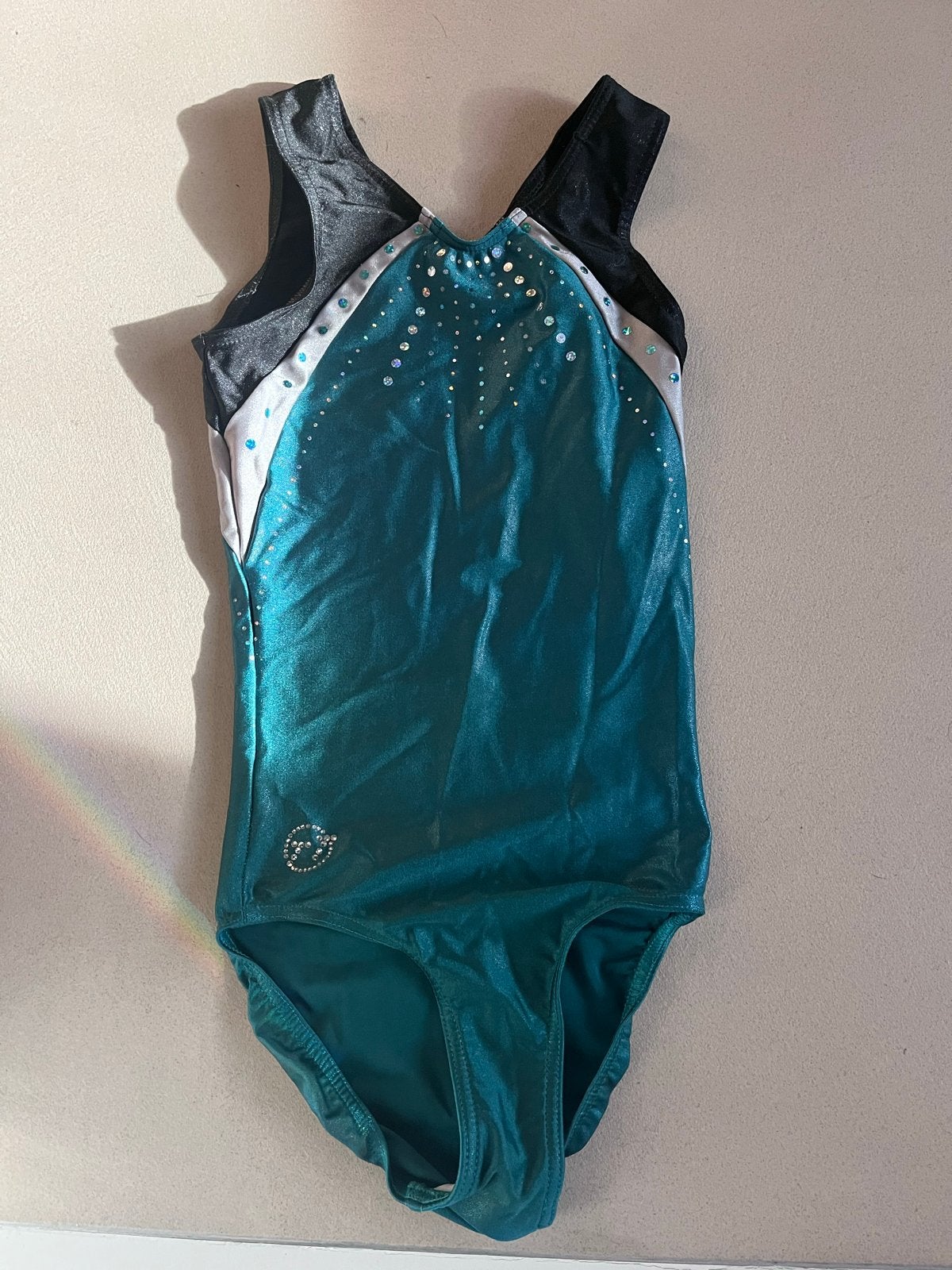 Turnpakje met glitters - Maat 122-140, Gebruikt, Meerkleurig, Turnpak(je), Kindermaat 122 t/m 140