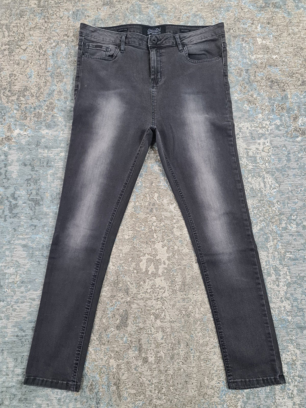 Superdry COPPER Skinny W33 L30 STRETCH Bronno3330 Grijs, https://www.superdry.com/help-centre/, Zo goed als nieuw, SuperGroup Netherlands Retail B.V