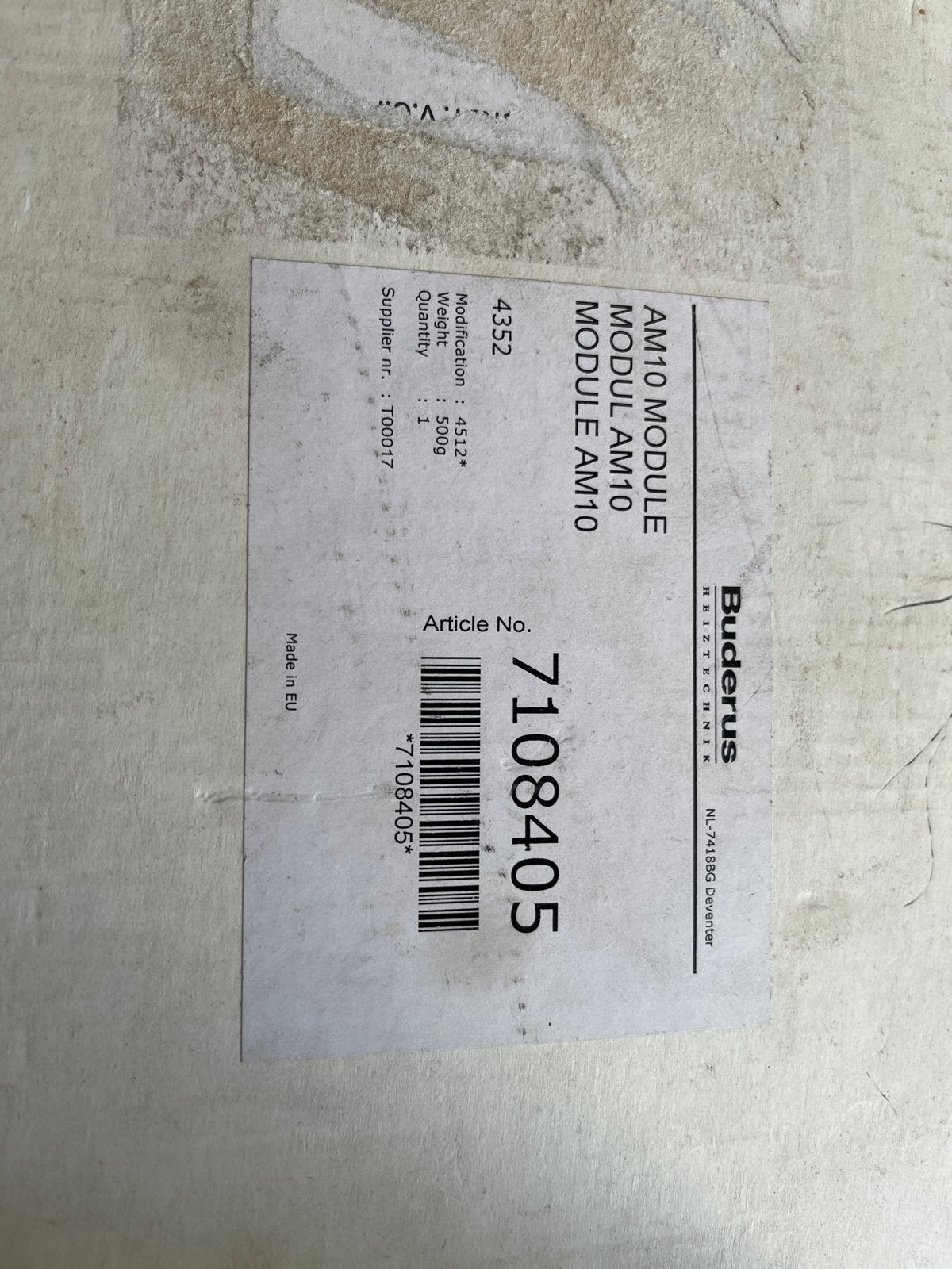 Buderus AM10 Module - Nieuw in doos, Ophalen, Slimme thermostaat, Nieuw