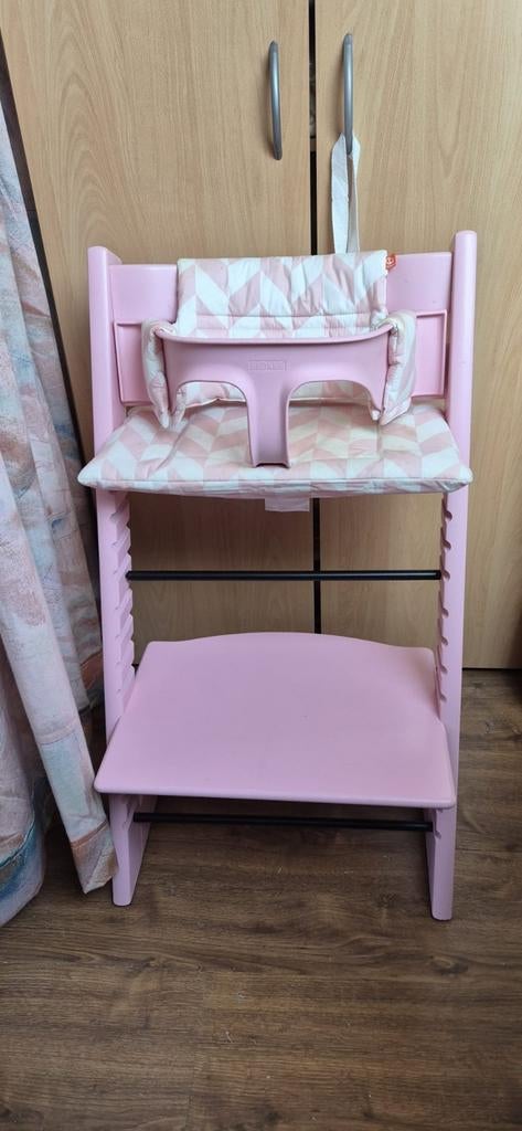 Stokke Tripp Trapp kinderstoel - Roze met accessoires, Ophalen