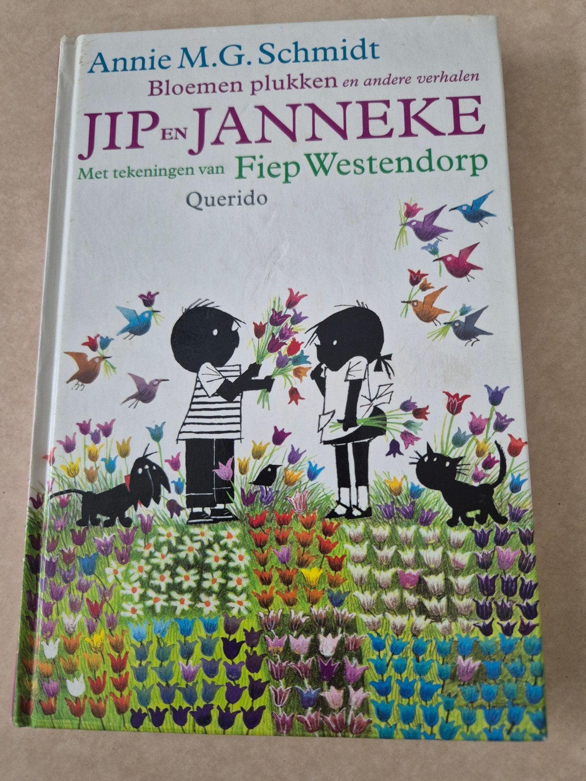 Jip en Janneke: Bloemen plukken en andere verhalen, Boeken, Ophalen of Verzenden, Gelezen, Annie M.G. Schmidt, 3 tot 4 jaar