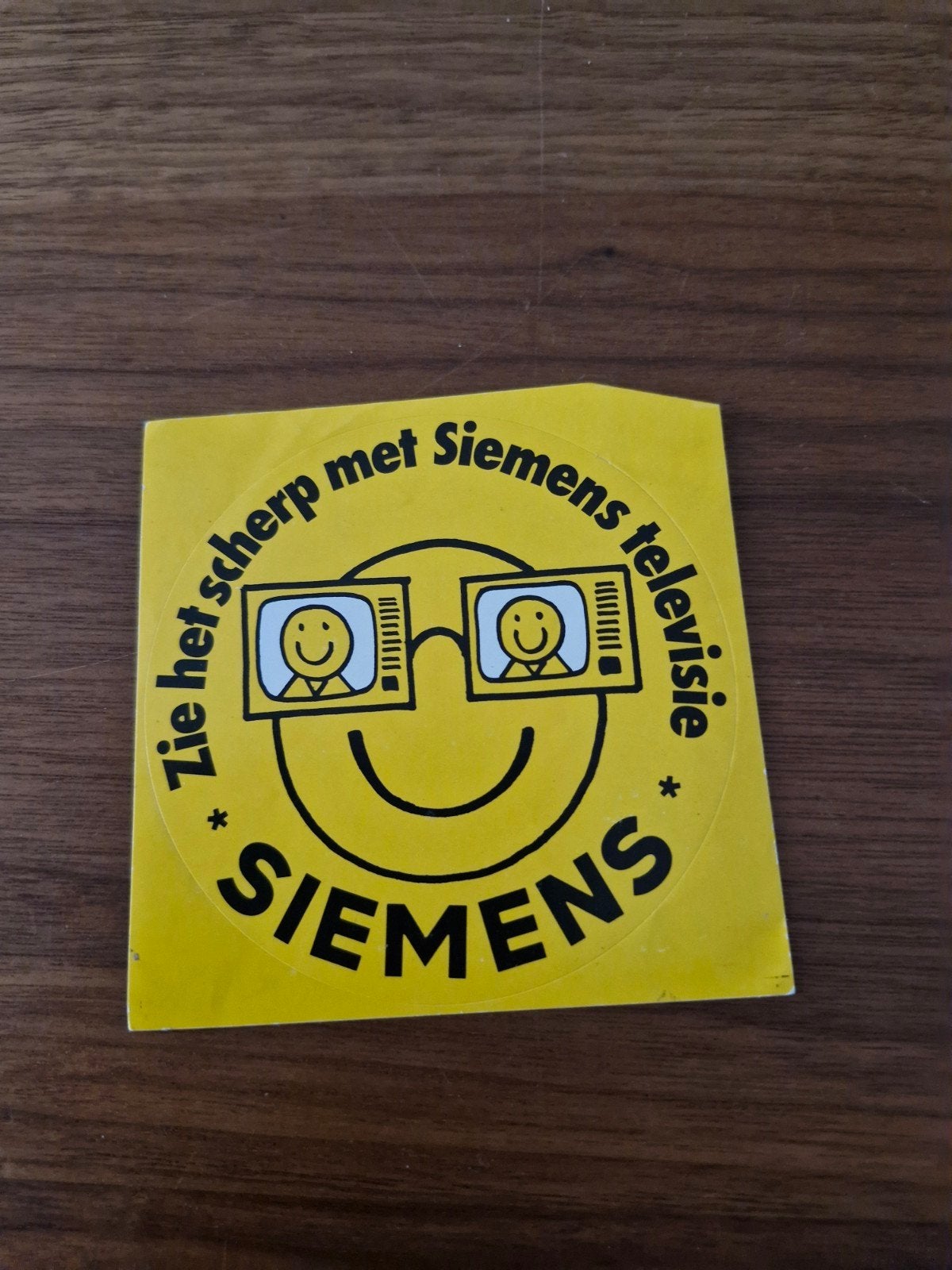 8602 Vintage Siemens Televisie Sticker - Zie het scherp!, Ophalen of Verzenden, Gebruikt, Merk