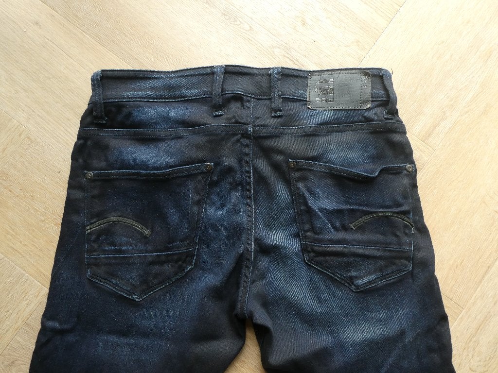 Gstar Revend Zip Super Slim spijkerbroek maat 33-36, Blauw, W32 (confectie 46) of kleiner, Ophalen of Verzenden, Zo goed als nieuw