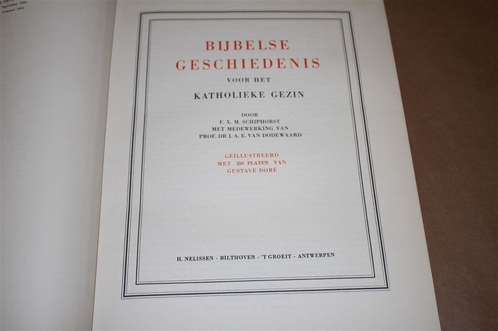 Bijbelse gesch katholieke gezin. Platen Gustave Doré., Ophalen of Verzenden, Nieuw