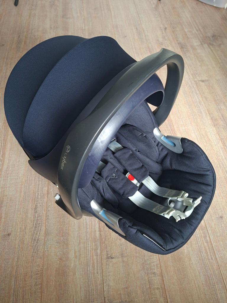 Cybex Aton Q i-size met base, Gebruikt, Isofix, 0 t/m 13 kg, Ophalen