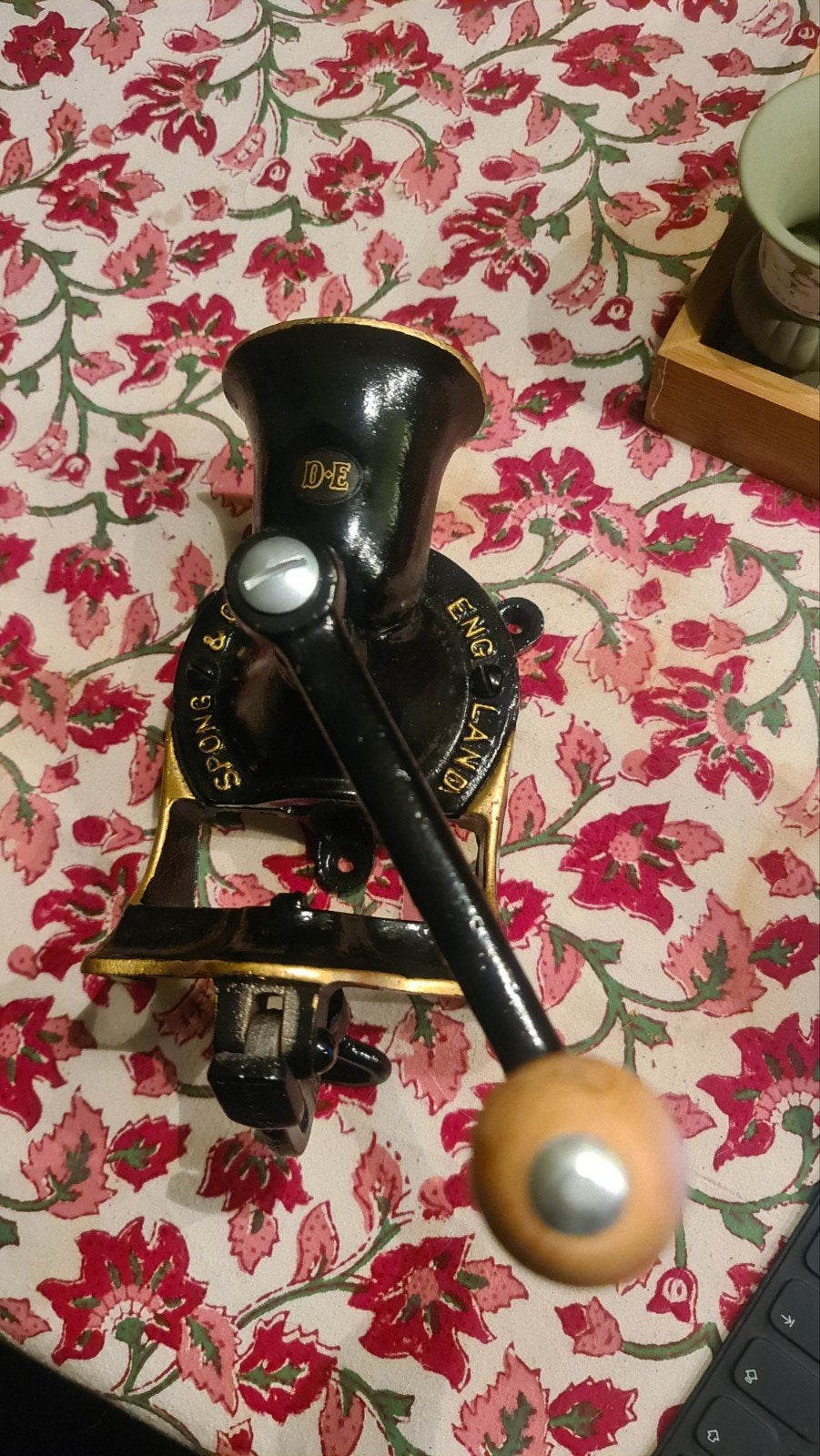 Antieke Spong & Co. Ltd. No. 1 Koffiemolen, Made in England, Ophalen of Verzenden