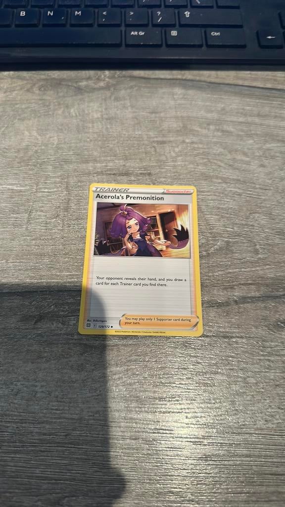 Acerola’s premonition 192, Hobby en Vrije tijd, Verzamelkaartspellen | Pokémon, Ophalen of Verzenden, Zo goed als nieuw