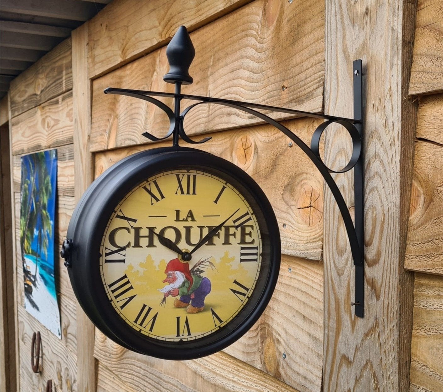 Dubbelzijdige LA CHOUFFE stationsklok
33 x 33cm, Verzamelen, Biermerken, Ophalen of Verzenden, Nieuw, Reclamebord, Plaat of Schild