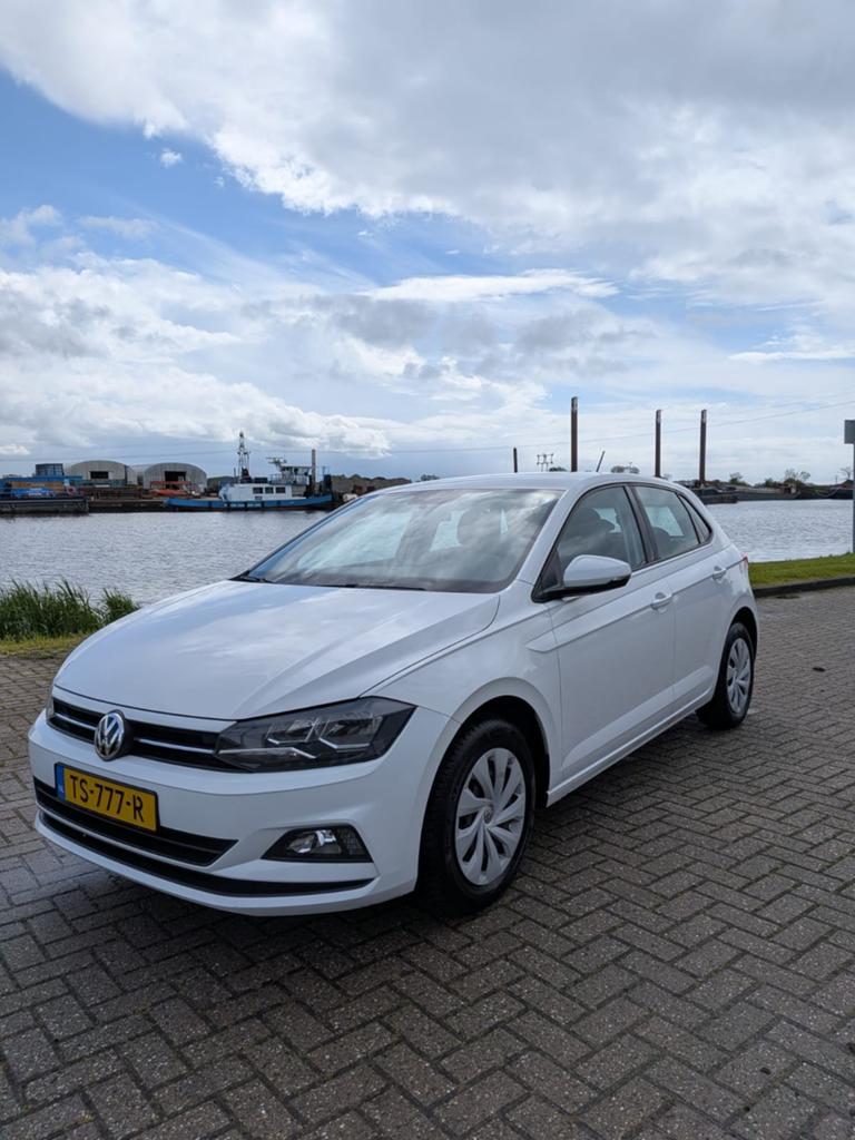 Volkswagen Polo 1.0 TSI 95pk 2018 Wit ACC Carplay, Auto's, Voorwielaandrijving, Stof, 40 €/maand, Euro 6