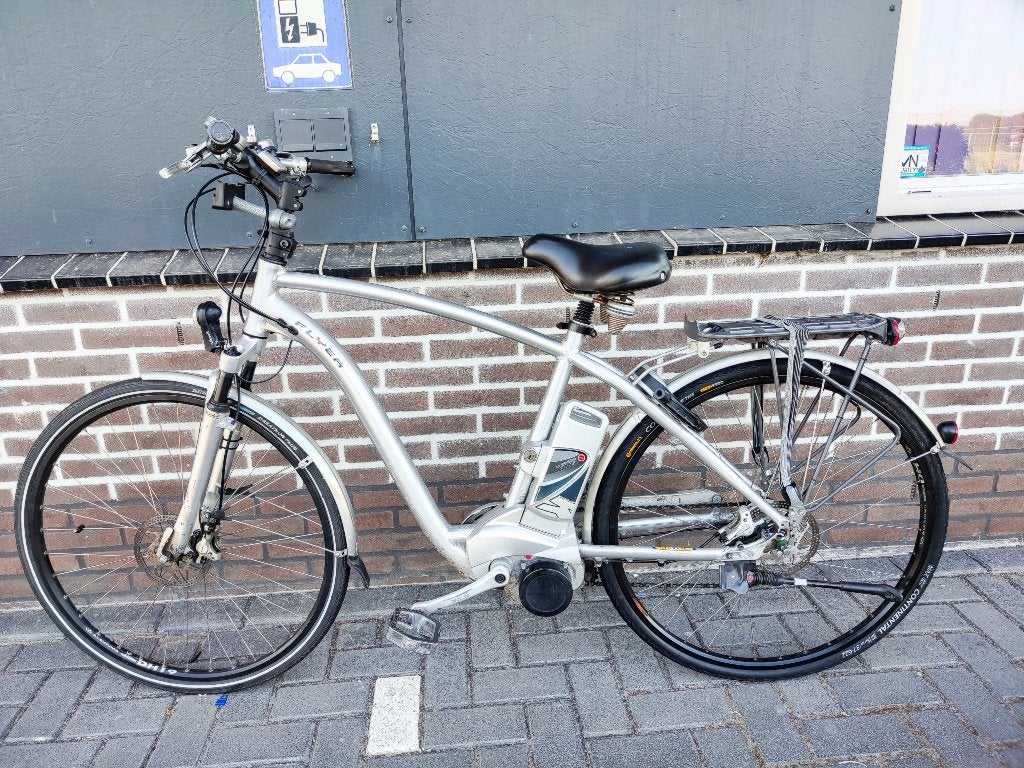 Elektrische Flyer fiets met Panasonic middenmotor., Overige merken, Gebruikt, Ophalen of Verzenden, 51 tot 55 cm