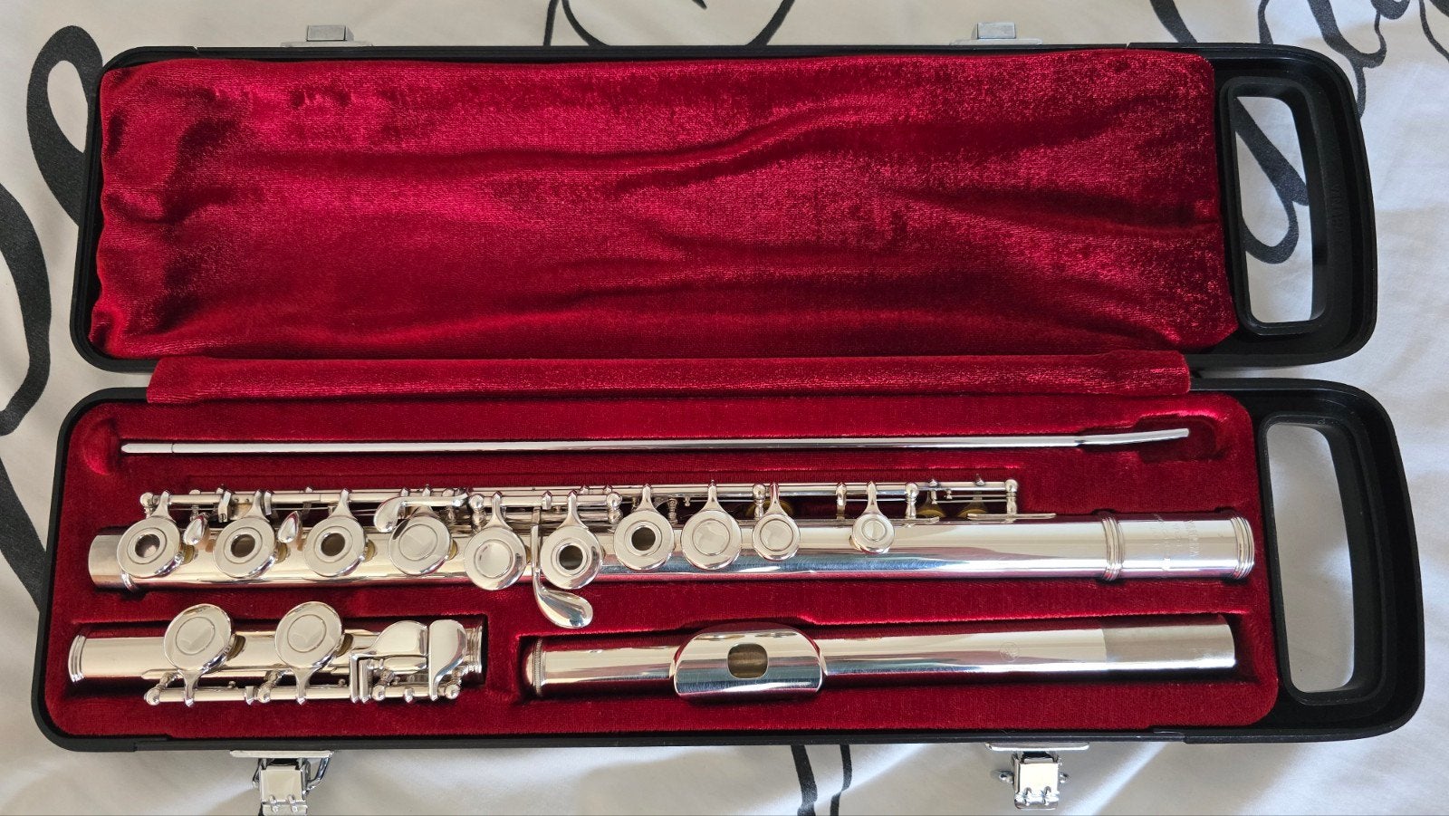 Dwarsfluit Yamaha YFL261S, Ophalen of Verzenden, Gebruikt, Dwarsfluit, Met koffer of tas