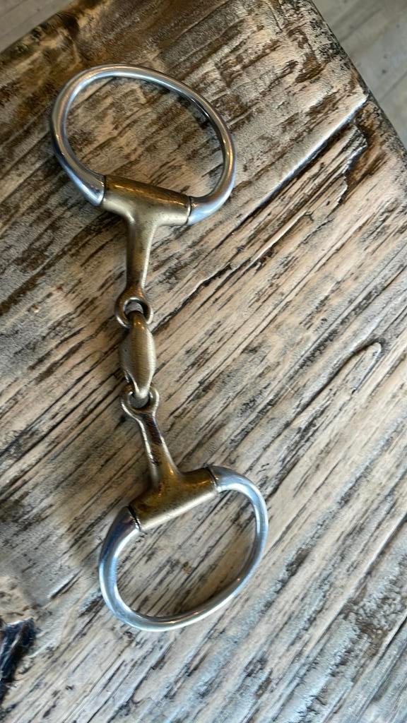 Dubbel gebroken bit 13.5 cm, Dieren en Toebehoren, Ophalen, Gebruikt