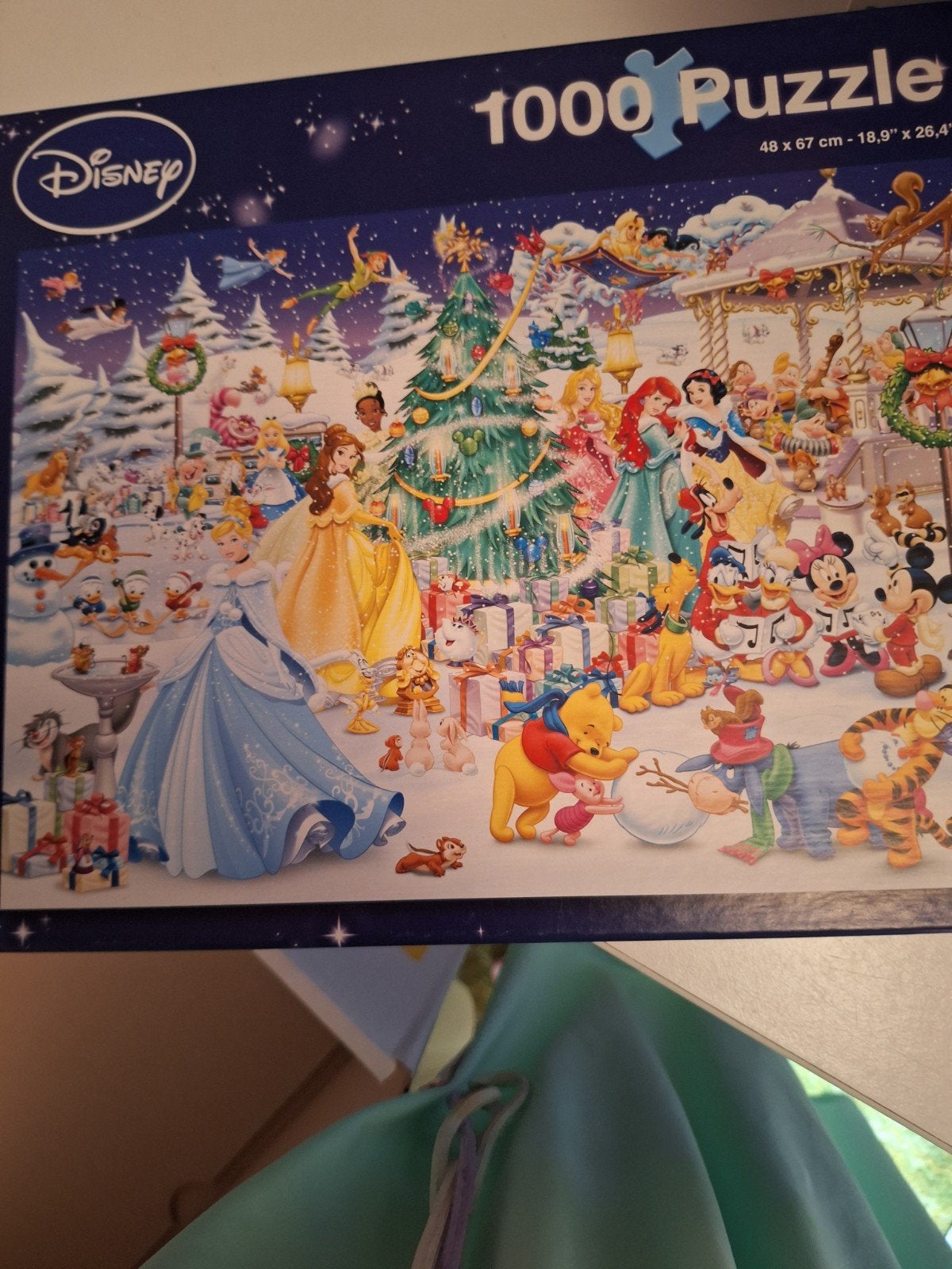 Disney puzzel. Kerst  compleet 1x gemaakt, Ophalen, 500 t/m 1500 stukjes, Zo goed als nieuw, Legpuzzel