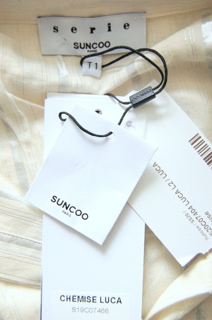 Nieuwe Suncoo Paris blouse, Luca, gebroken wit, Mt. S, Wit, Nieuw, Ophalen of Verzenden, Suncoo