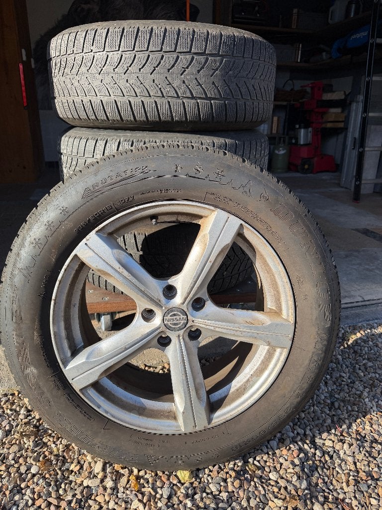 Winterbanden op alu velg, Ophalen, 18 inch, Gebruikt, Winterbanden