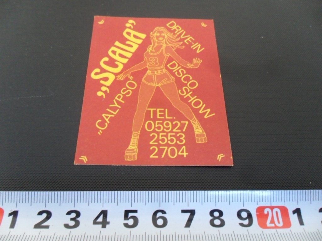sticker CALYPSO Disco show SCALA Drive-In 05927-2553-2704 B, Ophalen, Zo goed als nieuw