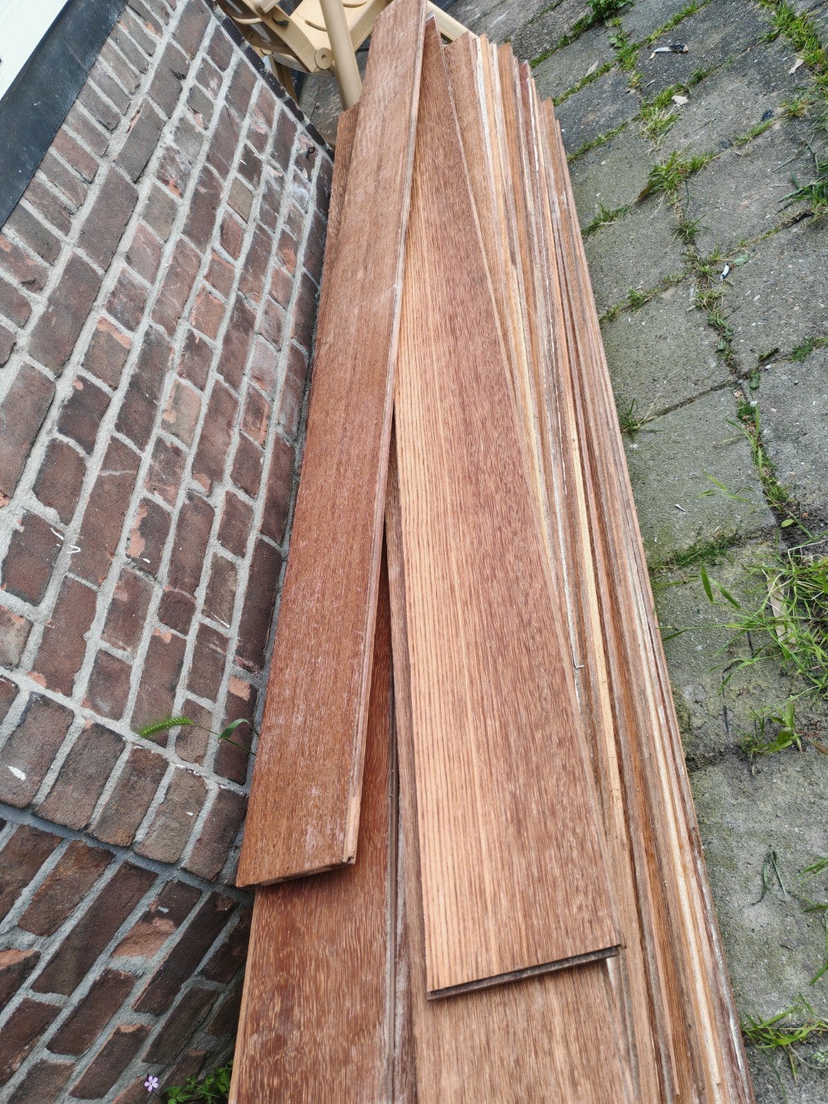 Echte hout vloer, Doe-het-zelf en Verbouw, Hout en Planken, Ophalen, Minder dan 25 mm, Plank, Minder dan 200 cm