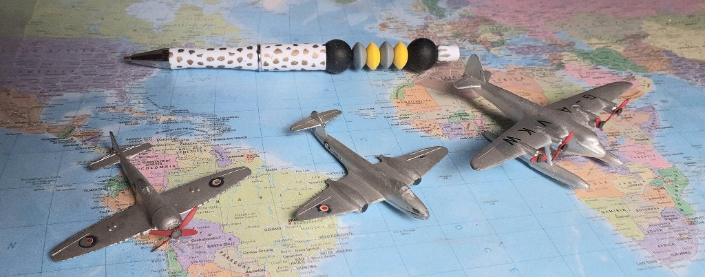 Drie vliegtuigjes Dinky Toys Seaplane, Meteor en Tempest II, Verzenden, Nieuw, Overige typen, Overige merken