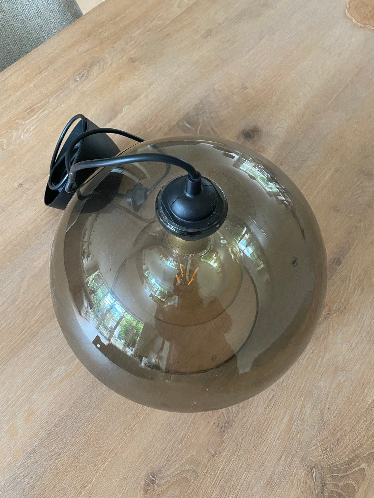 IKEA Glazen Hanglamp, Ophalen, Gebruikt, Glas, E27 (groot)