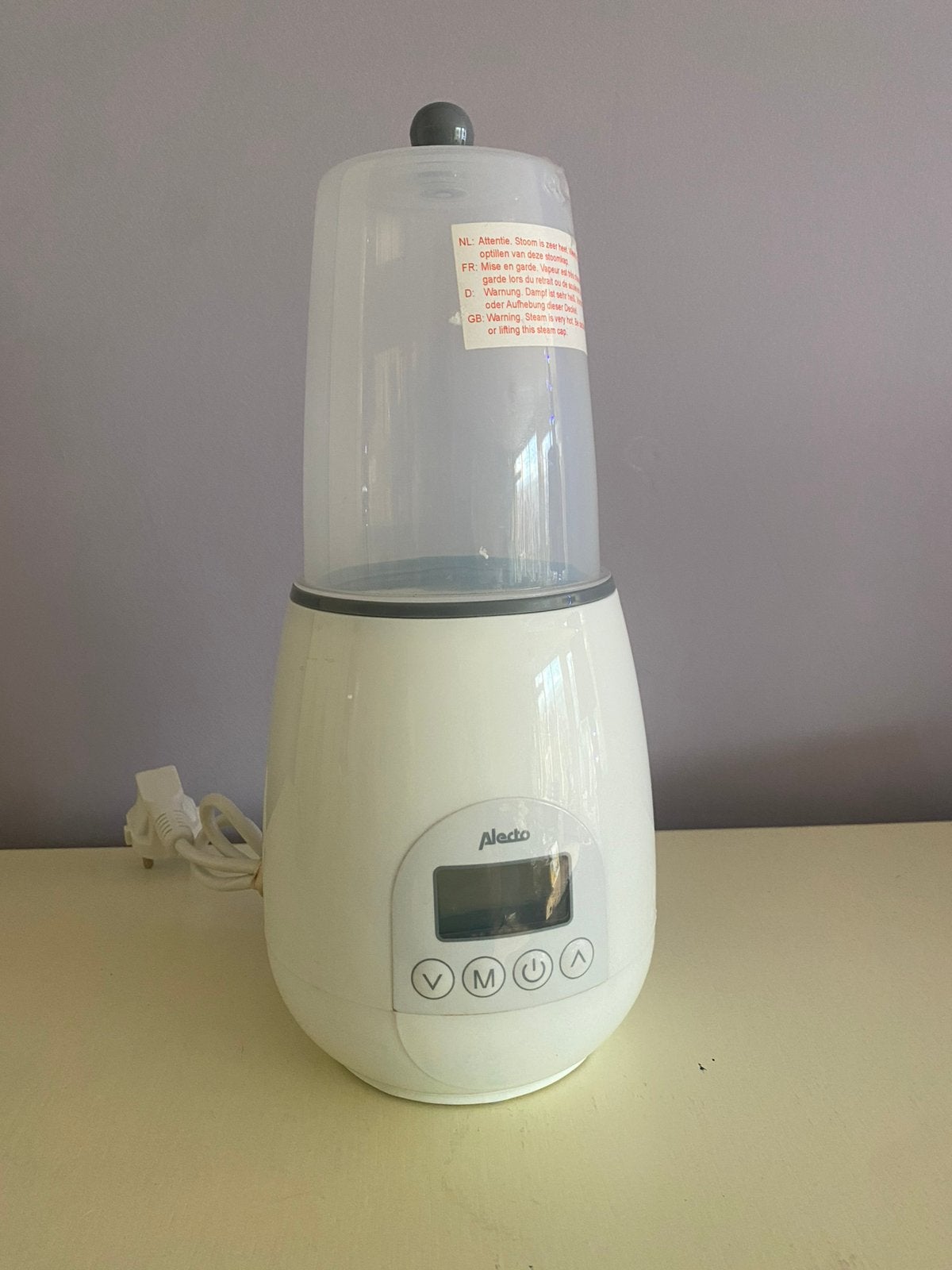 Alecto flessenwarmer BW 700, Ophalen of Verzenden, Zo goed als nieuw, Flessen- of potjesverwarmer