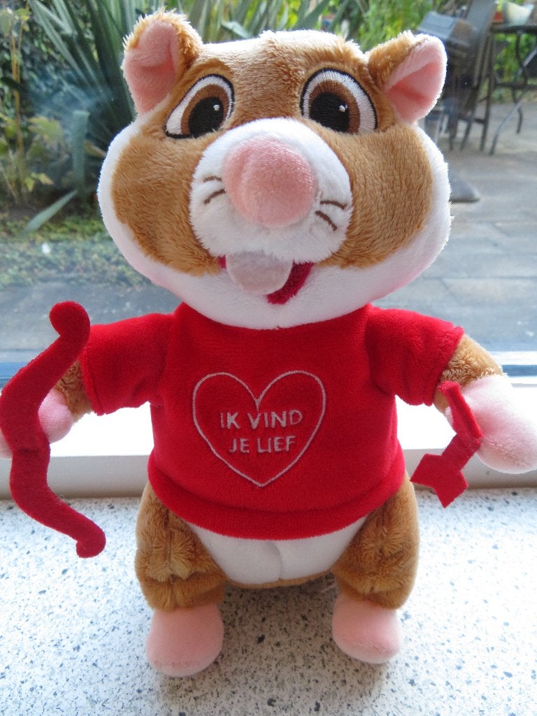 Hamster Albert Heijn Valentijn ' Ik vind je lief ' cupido, Albert Heijn, Hamster, Ophalen of Verzenden, Zo goed als nieuw