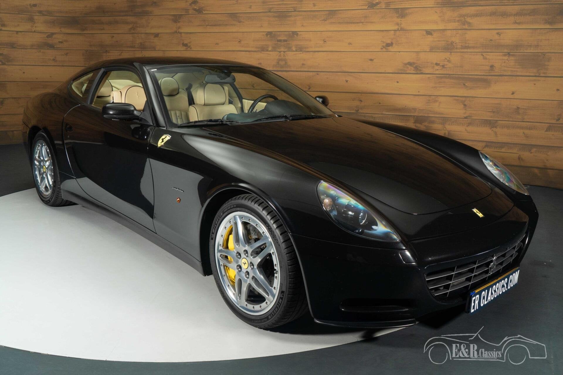 Ferrari 612 Scagletti F1 Coupe | 2006, Auto's, Achterwielaandrijving, Beige, Zwart, Leder