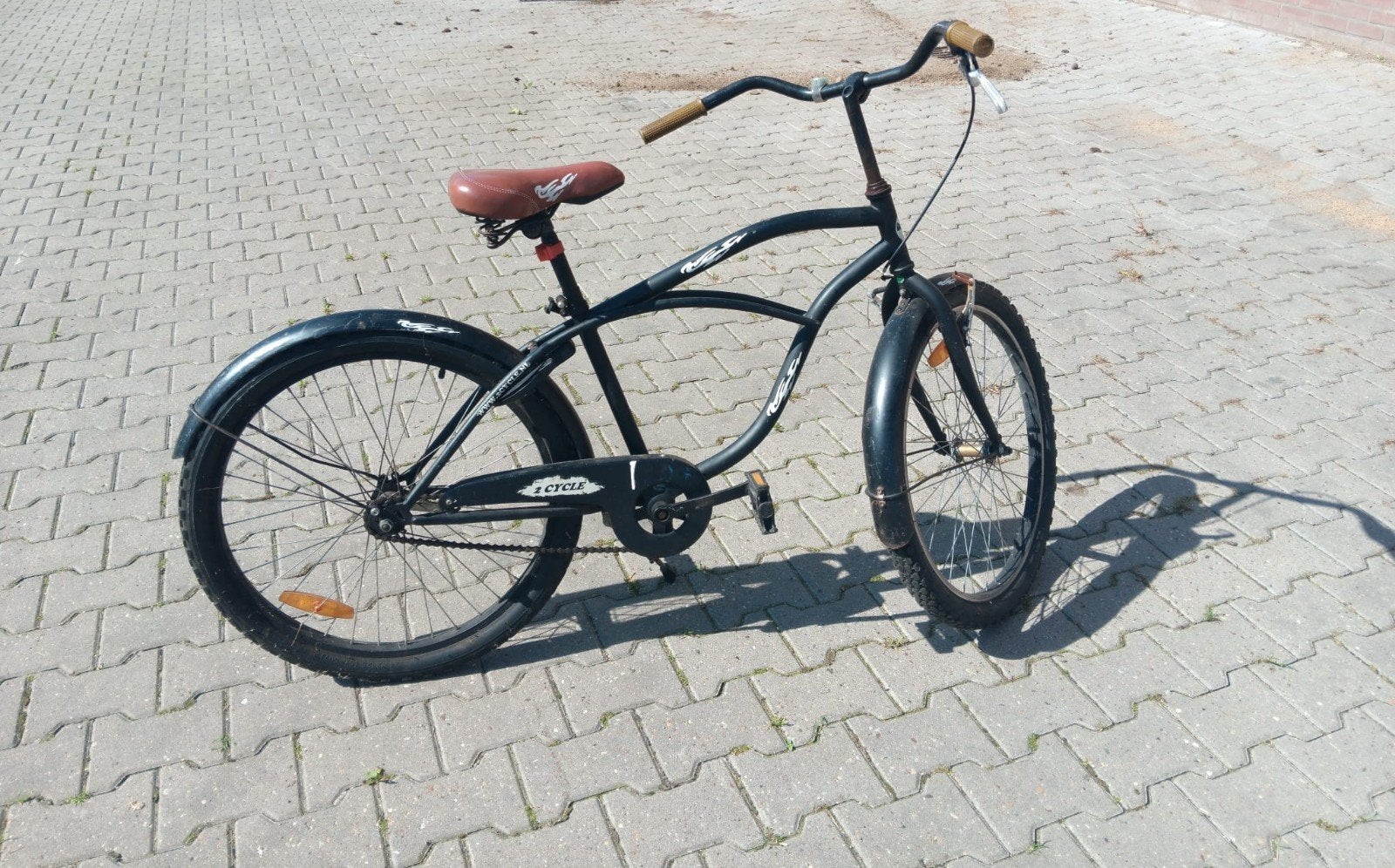 Fiets 24 inch, Fietsen en Brommers, Fietsen | Cruisers en Lowriders, Minder dan 47 cm, Ophalen, Gebruikt, Staal