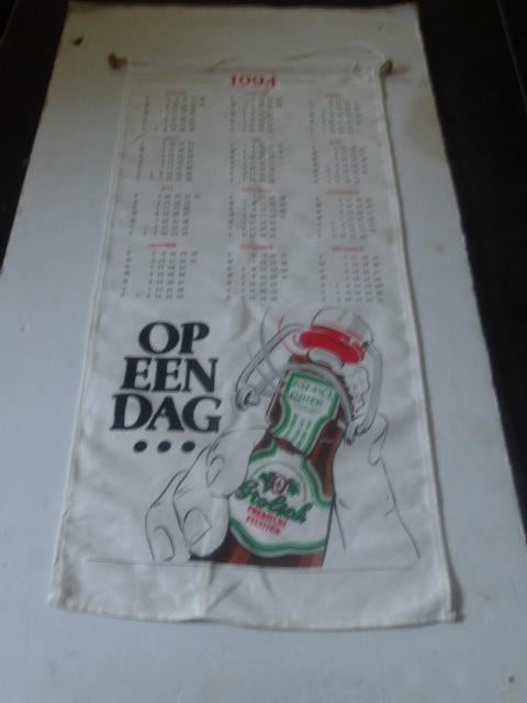 Grolsch linnen kalender 1994 (nr.1), Verzamelen, Biermerken, Ophalen of Verzenden, Nieuw, Overige typen, Grolsch