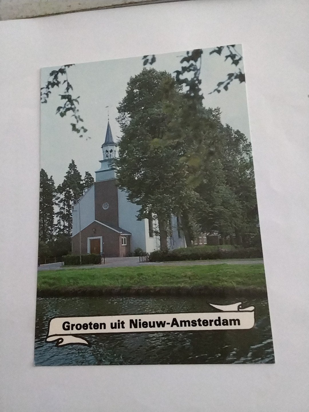 Ansichtkaart Groeten uit Nieuw-Amsterdam (Drente), Verzamelen, Ansichtkaarten | Nederland, Ophalen of Verzenden, 1980 tot heden