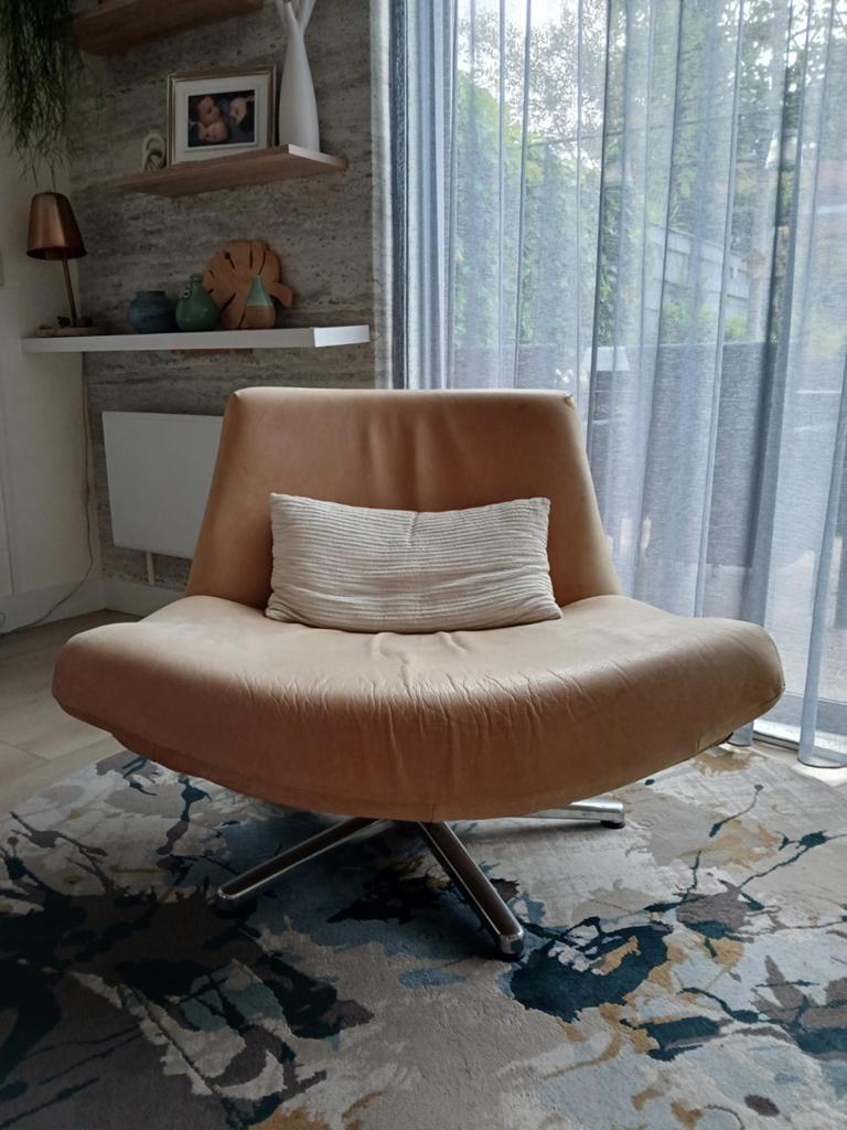Dyyk fauteuil - Beige draaibare stoel, Ophalen, Gebruikt, Overige kleuren, Stof