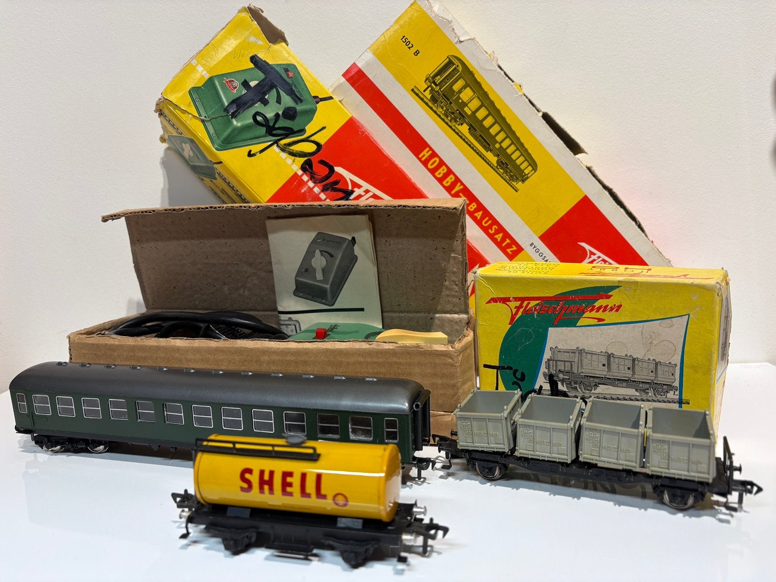 Kaveltje Fleischmann H0 o.a. bausatz 1473EB 1502B Trafo 711, Gelijkstroom, Fleischmann, Ophalen of Verzenden, Analoog