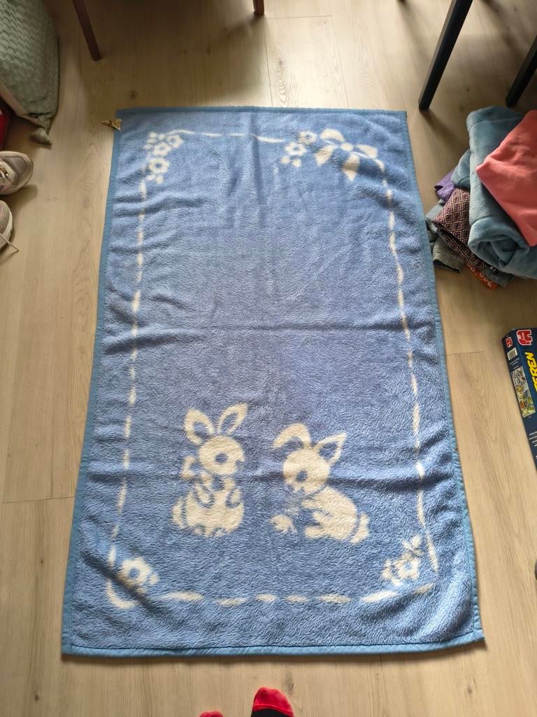 Mooi vintage dekentje, Ophalen of Verzenden, Rechthoekig, 50 tot 100 cm, 50 tot 100 cm