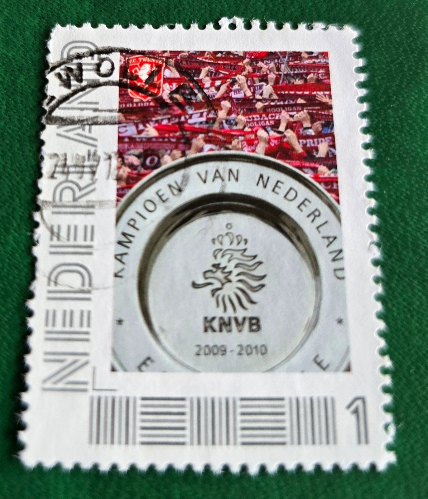 Kv109 Postzegel FC Twente Kampioen van Nederland 2009-2010, Ophalen of Verzenden