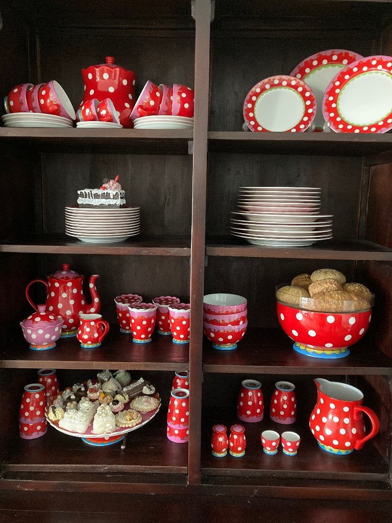 68 delig Oilily servies - Polka, Ophalen, Overige merken, Nieuw, Overige stijlen
