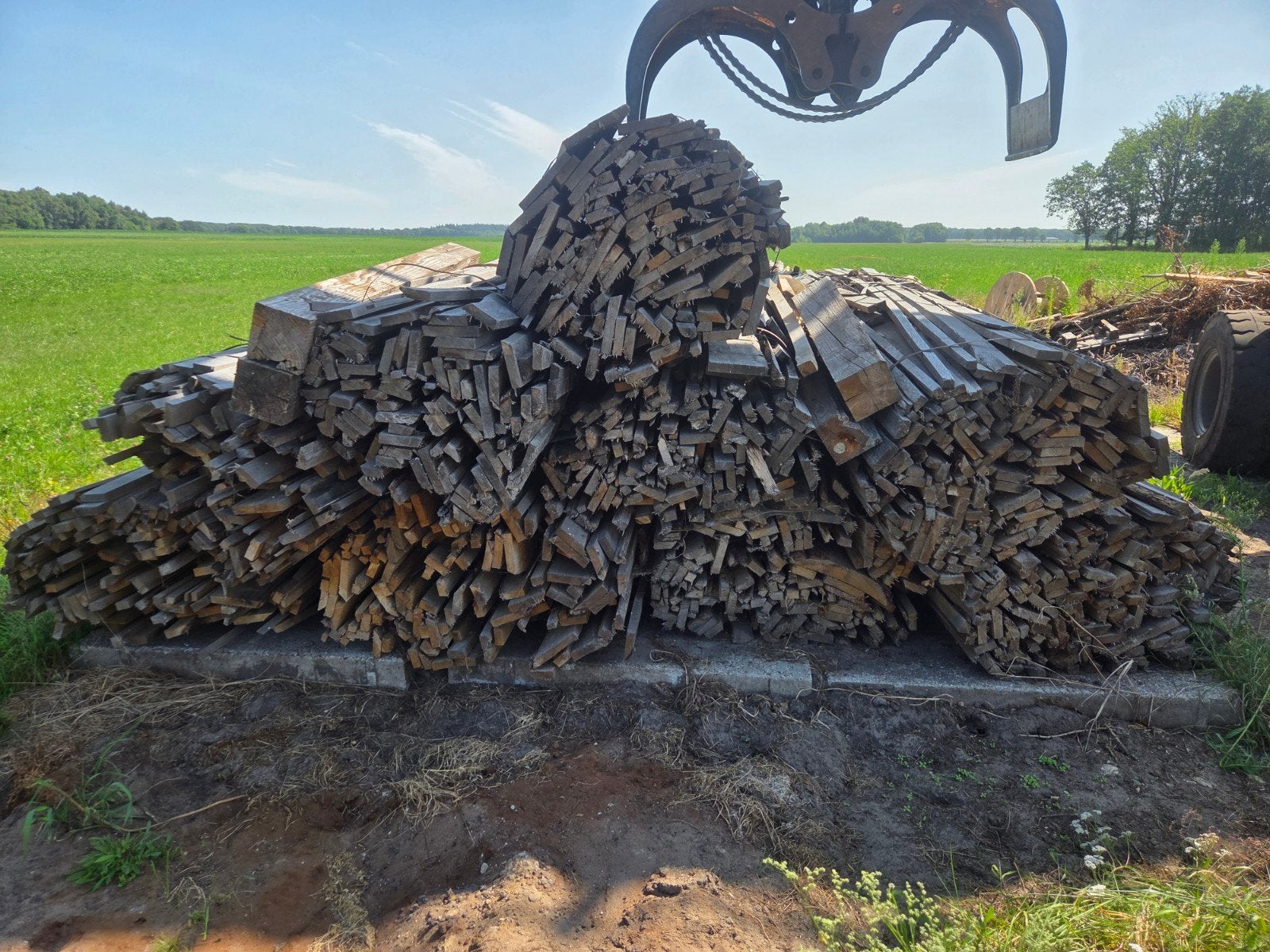 Eiken brandhout droog, 6 m³ of meer, Ophalen, Eikenhout