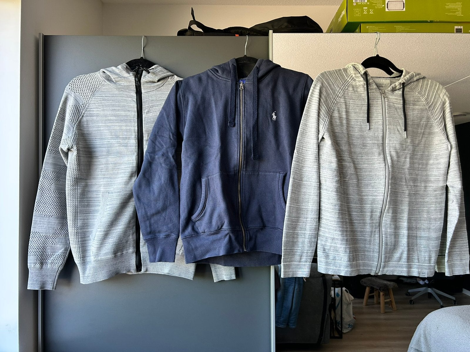 3x heren vesten maat S Chasin, Ralph Lauren en Jack & Jones, Ophalen of Verzenden, Gedragen, Maat 46 (S) of kleiner, Grijs