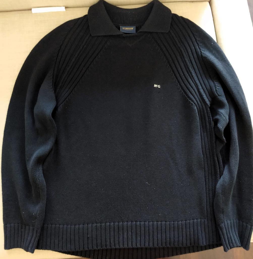 McGregor Crewneck Kabelsweater, McGregor, Zwart, Maat 56/58 (XL), Ophalen of Verzenden