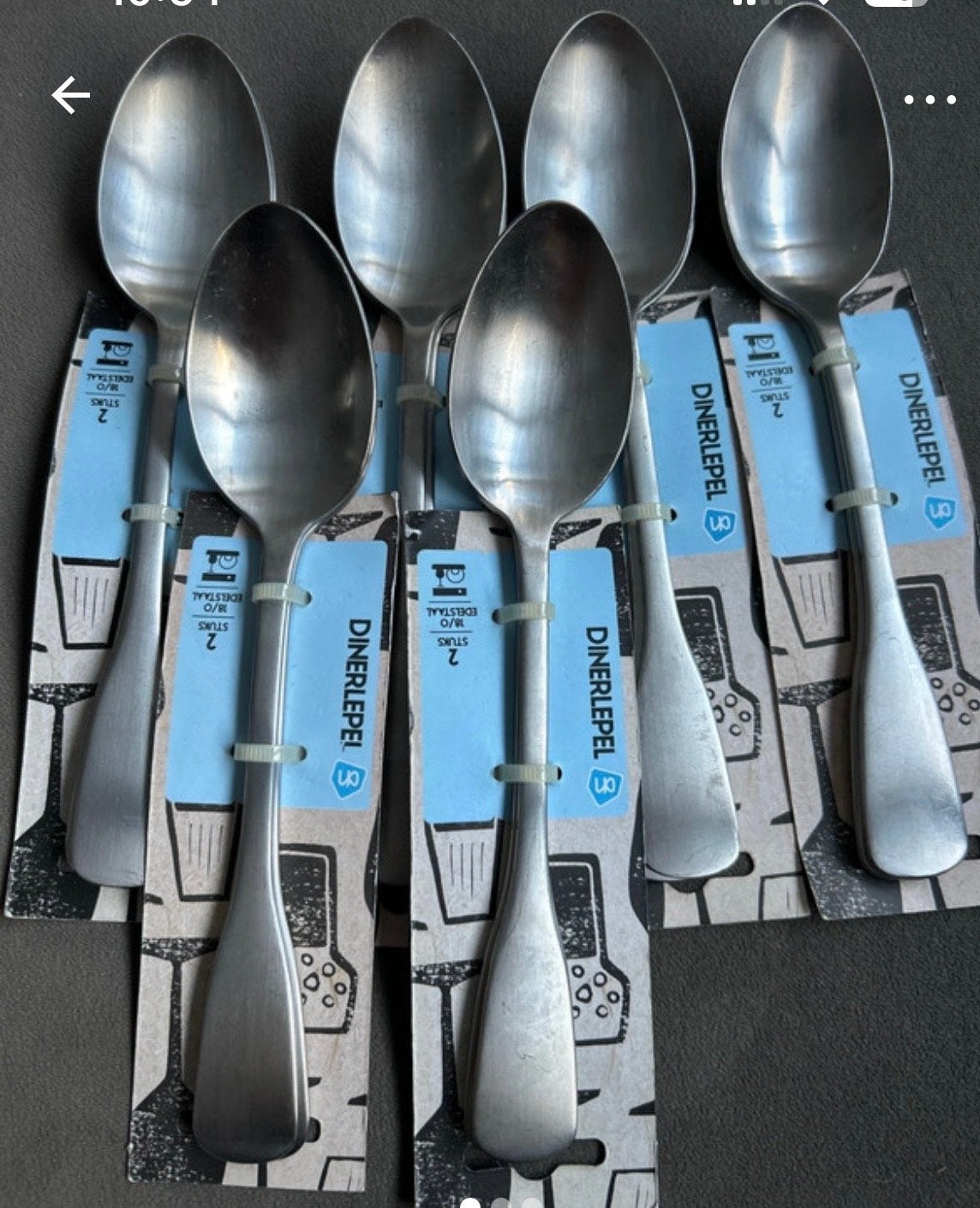12 Albert Heijn Dinerlepels - Nieuw en Metaal, Ophalen of Verzenden