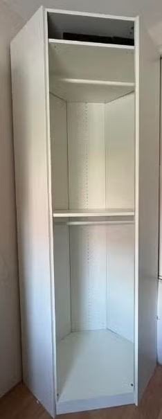IKEA hoekkast met witte BERGSBO deur, Huis en Inrichting, Kasten | Kledingkasten, Ophalen, Met deur(en), Gebruikt, 200 cm of meer